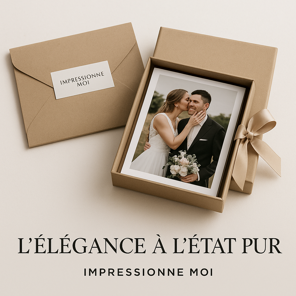 L’élégance à l’état pur : Nos emballages pour photos à commander en gros